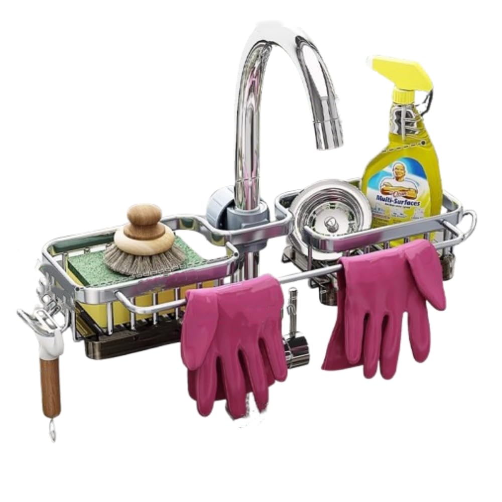 Amazon｜キッチンシンク蛇口オーガナイザー 2024年アップグレード